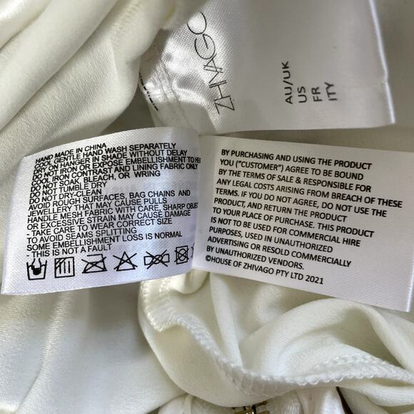 Zhivago Raise Your Hand Mini Dress Embroidered White Floral Embellished Size XS - Picture 11 of 14